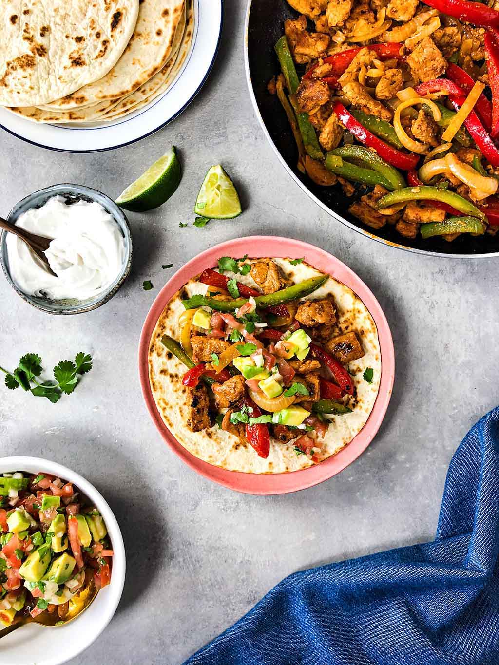 Vegan fajita 