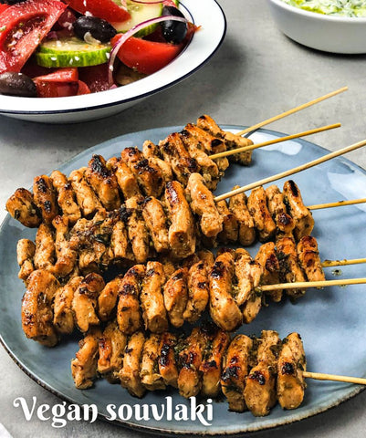 Vegan souvlaki